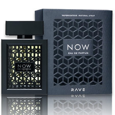 Now Rave By Lattafa Eau de Parfum Spray Perfume for Men 3.4 fl oz 100 ml