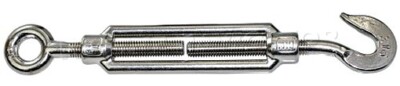 Turnbuckle DIN 1480 Stainless Steel Open Body M10 Eye / Hook