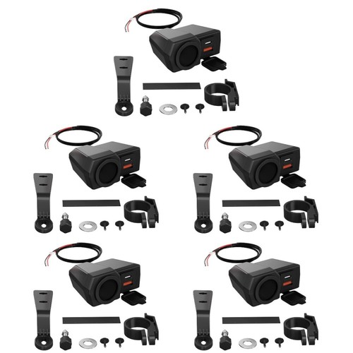 Chargeur Moto 5 Pièces Port de Charge Voiture Chargeurs Téléphone Portable Usb - Photo 8/12