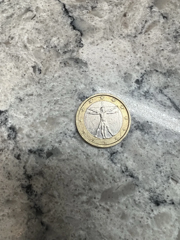 1 Euro 2008 Leonardo Da Vinci  - Image 2 of 2