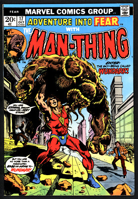 MAN-THINGS: ADVENTURE INTO FEAR #17 NM-  & GIANT-SIZE MAN-THING #4 F/VF