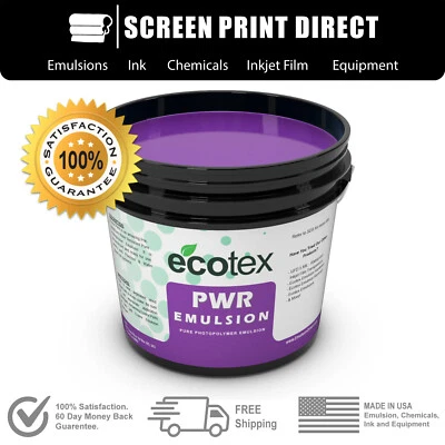 ECOTEX® CHROMALINE SAATI ULANO KIWO CCI NAZDAR Ecotex® PWR Pre-Sensitized Water Resistant Screen Printing Emulsion- 1 Qt.- 32oz