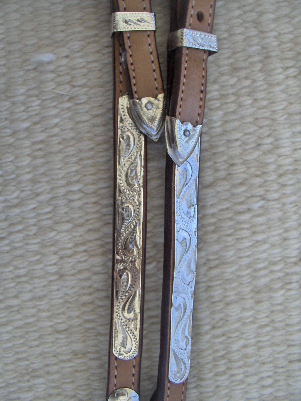 WESTERN SILVER SHOW/TRAIL HEADSTALL/BRIDLE