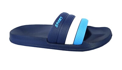 Women's Buckle-Accent Slide Sandals With Soft Footbed - For Pool, Gym, Shower, House (Model 4950)