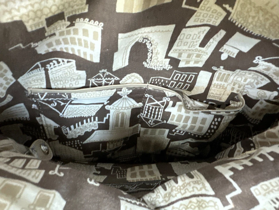 MINI BOLSO DE MANO VERA BRADLEY DE CUERO ACOLCHADO TOPO Y BOLSAS CON CREMALLERA GUC Foto 4 de 4