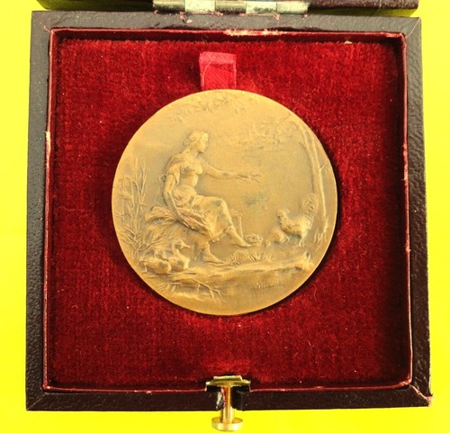 Medalla FRANCIA Premio París. SOCIETE DES AGRICULTEURS Ø 36 mm 24 gr Nº2 - Imagen 2 de 11