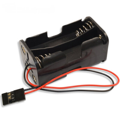 Empfänger Akku Batterie-Box 4x AA Batteriehalter Uni-Stecker Futaba JR