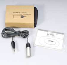 SONY ECM-16 ELECTRET CONDENSER MIC IN THE BOX W INSTRUCTIONS TESTED  WORKING