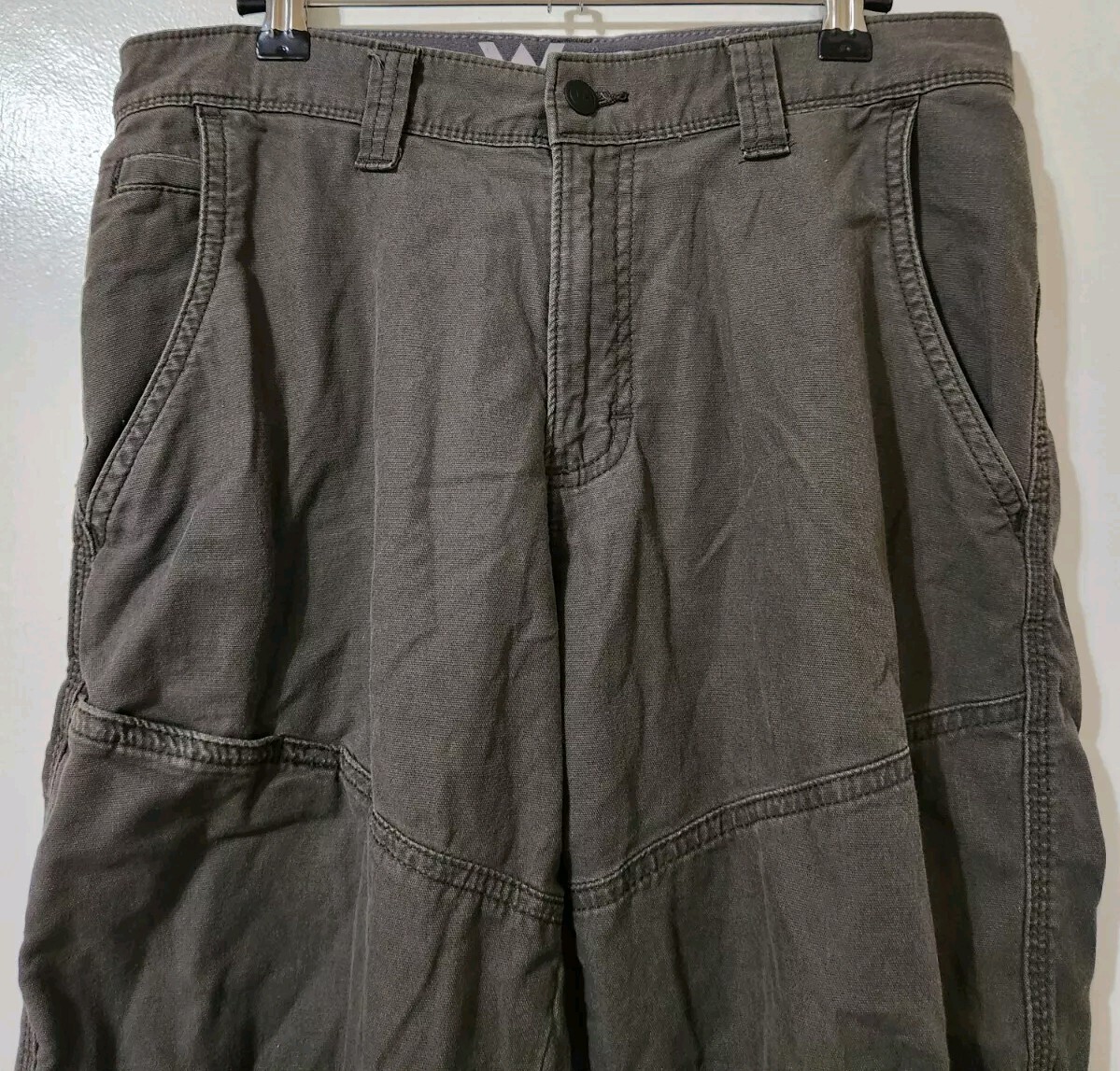 Wrangler Pants Mens 30x26 ATG Stretch Canvas Cargo Utility Hiking Outdoor Active