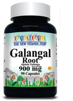 Galangal Root 900mg 90 Caps Alpinia Galanga