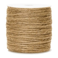 KINGLAKE Jute Twine String 3mm Natural Jute Twine 328 Feet Heavy Duty Hemp Br...
