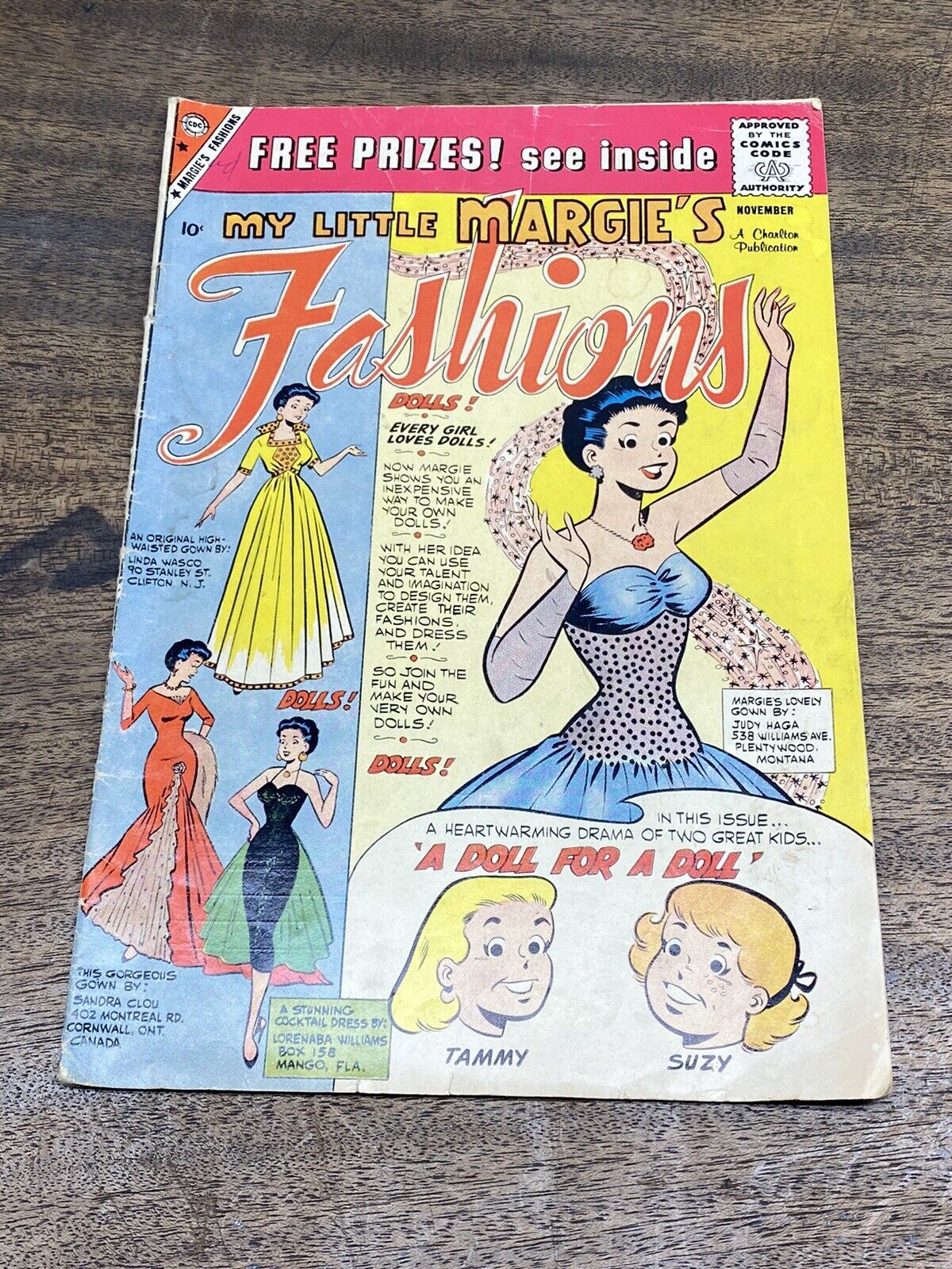 Vintage My Little Margie's Fashions ~ Vol. 1 #5 ~ Nov. 1959~Charlton ~ VF+