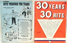 Vintage Sheet Music 30 Years 30 Hits Witmark Hit Through The Year 1930 /1940