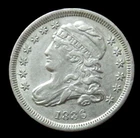 1836 SILVER UNITED STATES CAPPED BUST DIME TYPE COIN AU*