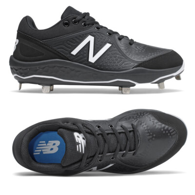 New Balance Black Metal Baseball Cleats 