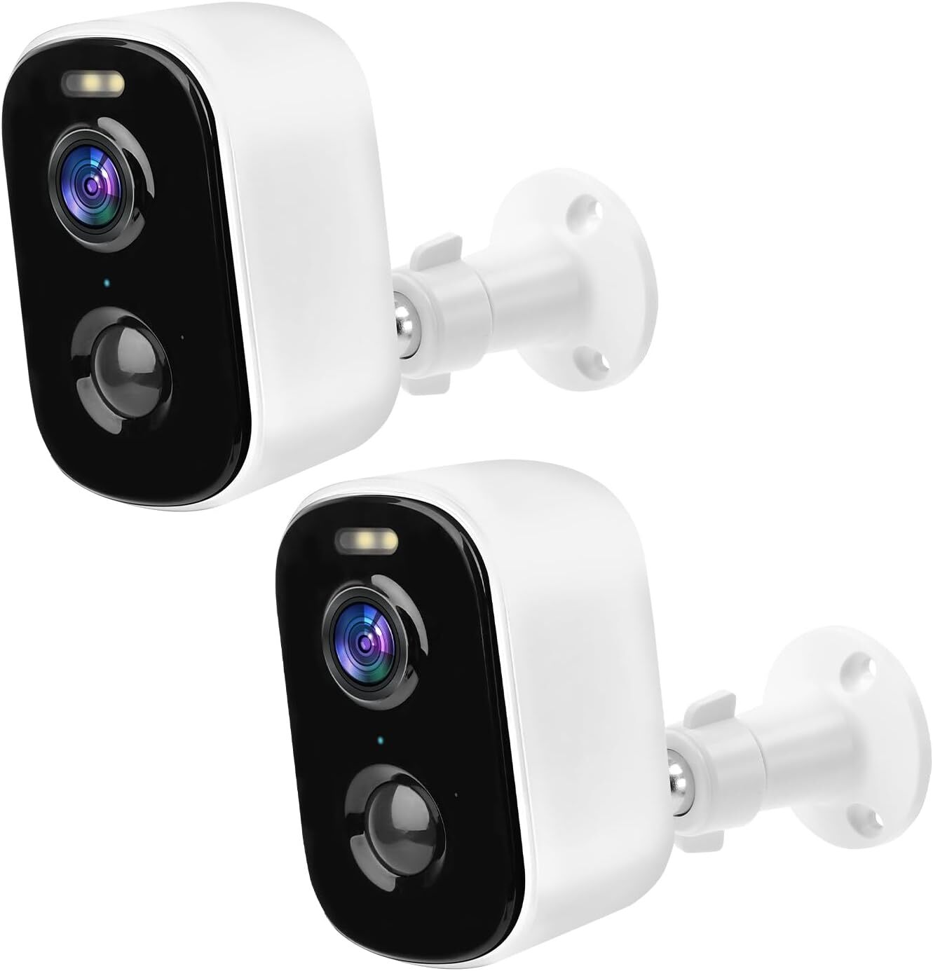 1080P Wireless Home Security Cameras 2-Pack in White