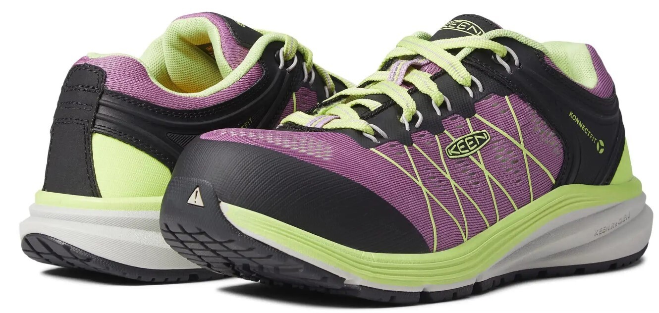 Scarpe da ginnastica Keen Utility donna 7 5 W Vista sicurezza viola utility punta acciaio NUOVE