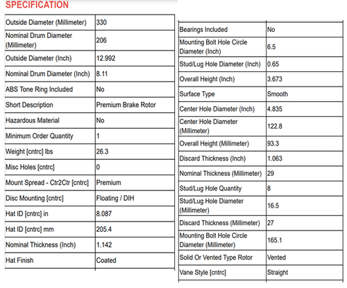 Rear Brake Rotors  Brake Pads For Chevy 2000-05 Silverado 2000-04 Sierra 2500 B6 - Bild 3 von 7
