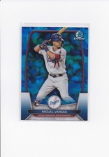 2023 Bowman Chrome Sapphire Miguel Vargas RC #40 Rookie Base Sapphire Dodgers