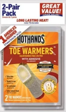 HotHands 2-Pair of Toe Warmers - Odor Absorbing - 8 Hours of Heat - EXP 2026