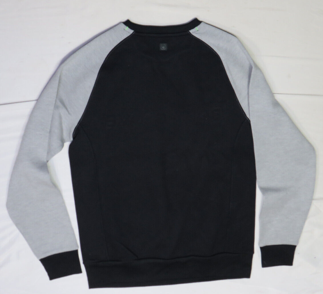BODY GLOVE MENS SHIRT SMALL GRAY CREW NECK FLEECE SWEATSHIRT 3D