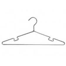 Only Hangers 17" Metal Top Hanger w/Notches Box of 10