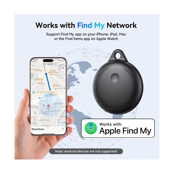 Alternate view of Tags-4 Pack, Smart Bluetooth Tracker Work Apple Find My, Key Finders And...