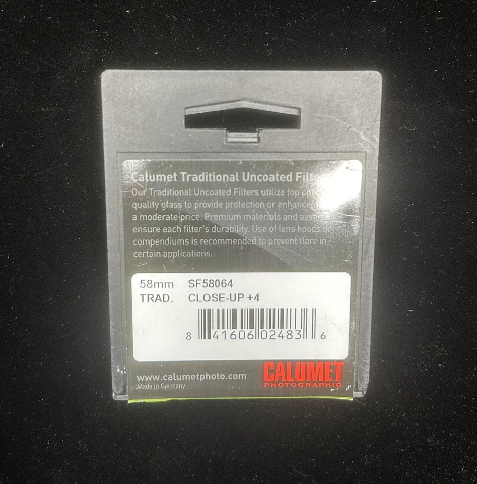 Calumet 58mm Lense Filter Trad  UC Poly Close Up +4 - Image 3 of 3
