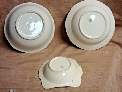 3 Misc Antique Bowls w/Floral Designs - Harker / Thompson Francis / Germany - Picture 2 of 10