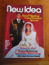 MAGAZINE NEW IDEA AUGUST 1986 ROYAL WEDDING SOUVENIR  GREAT  ** MUST SEE
