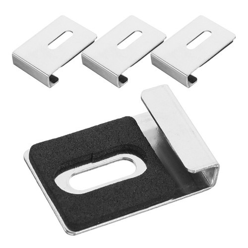 Mirror Clips Wall Mounting Mirror Holder Clips Frameless Mirror Retainer Clips - Picture 7 of 12