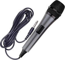 Karaoke USA M187 Professional Dynamic Microphone Corded - Black