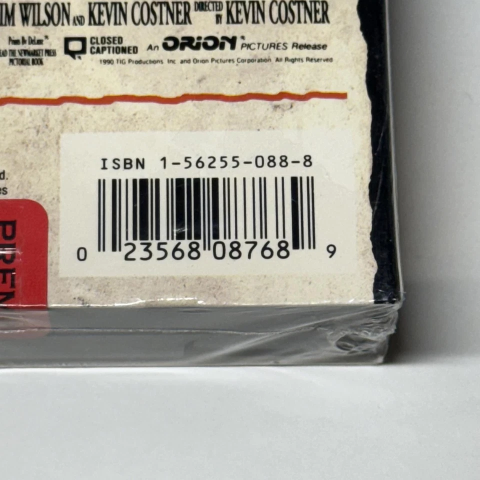 RARE 1990 Dances With Wolves VHS Factory Sealed Orion Watermarks 1st Print DS - Image 4 of 4