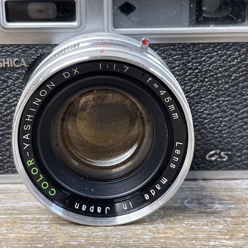 Vintage G Yashica Electro 35 analoge Kleinbildkamera mit Objektiv & Tasche für Ersatzteile/Reparatur - Bild 3 von 12
