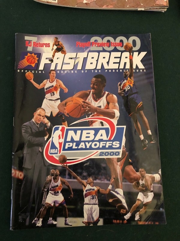 Phoenix Suns Fastbreak magazine - 2000 NBA Playoffs