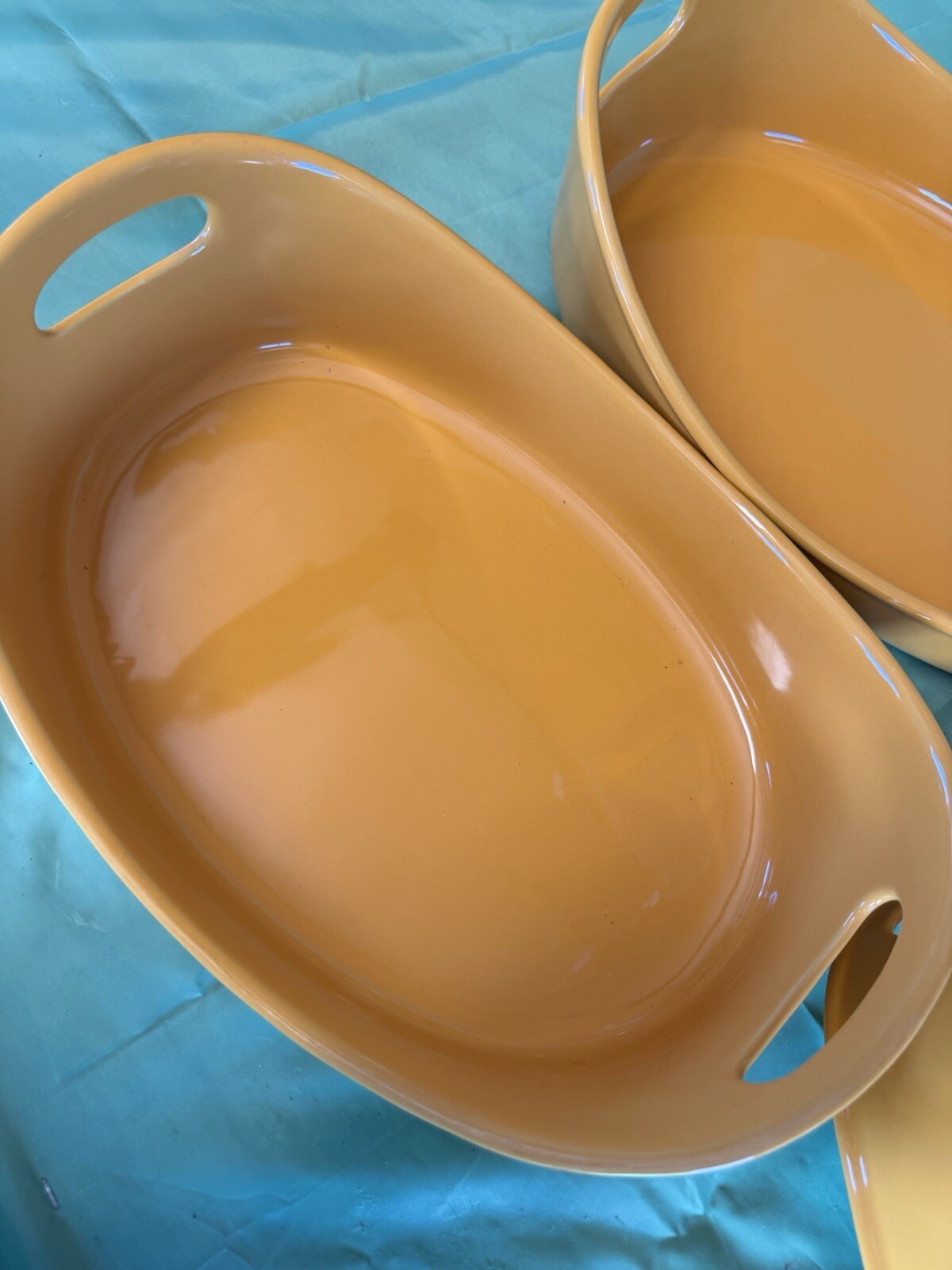 3 Pc. Rachael Ray Oval Fall Color Stoneware Casserole Dishes 2 Qt, 3 Qt, 3.75 Qt