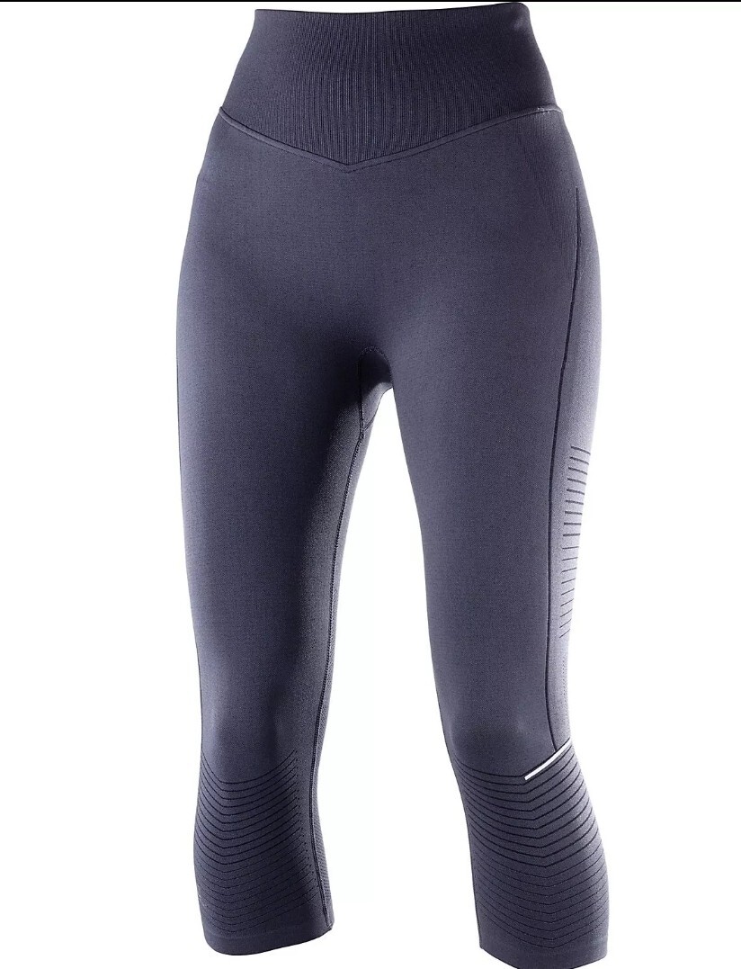 Salomon Donna Elevate Move' On Mid Taglia M Nuovo con etichette Leggings Running