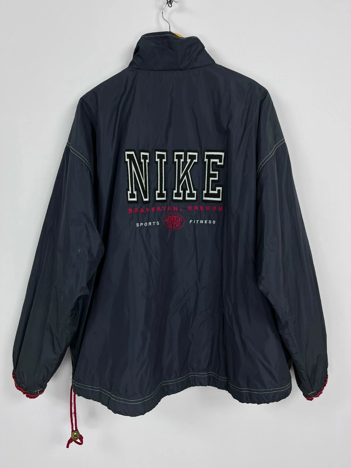 Rare Vintage 90's NIKE Big Logo Embroidered Insulated Anorak Jacket Gray Size L
Opens in a new windo