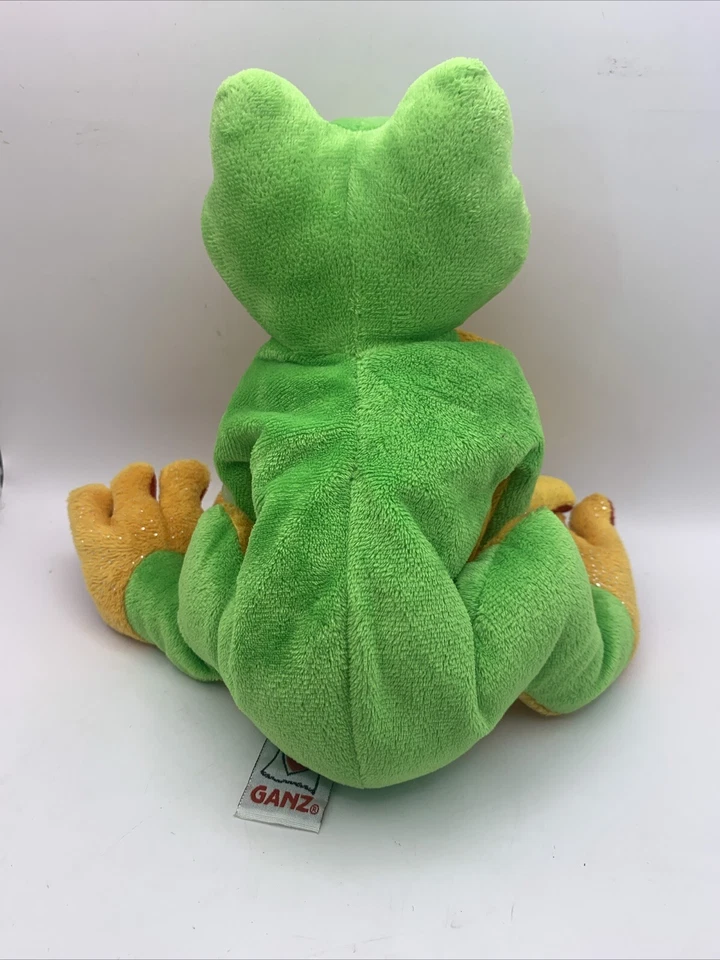WebKinz RARE MANUFACTURERS ERROR WRONG TAG GANZ Tree Frog Plush HM109 No Code - Image 3 of 4