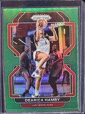 Dearica Hamby 2022 Panini Prizm Green Prizm #15 - Las Vegas Aces