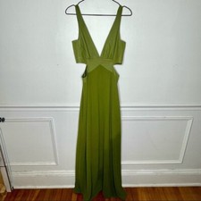 Show Me Your MuMu Kendra Maxi Dress in Dusty Olive Womens M 