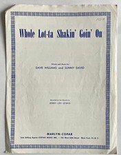 Whole Lot-ta Shakin' Goin' On Music by Dave Williams and Sunny David Sheet Music