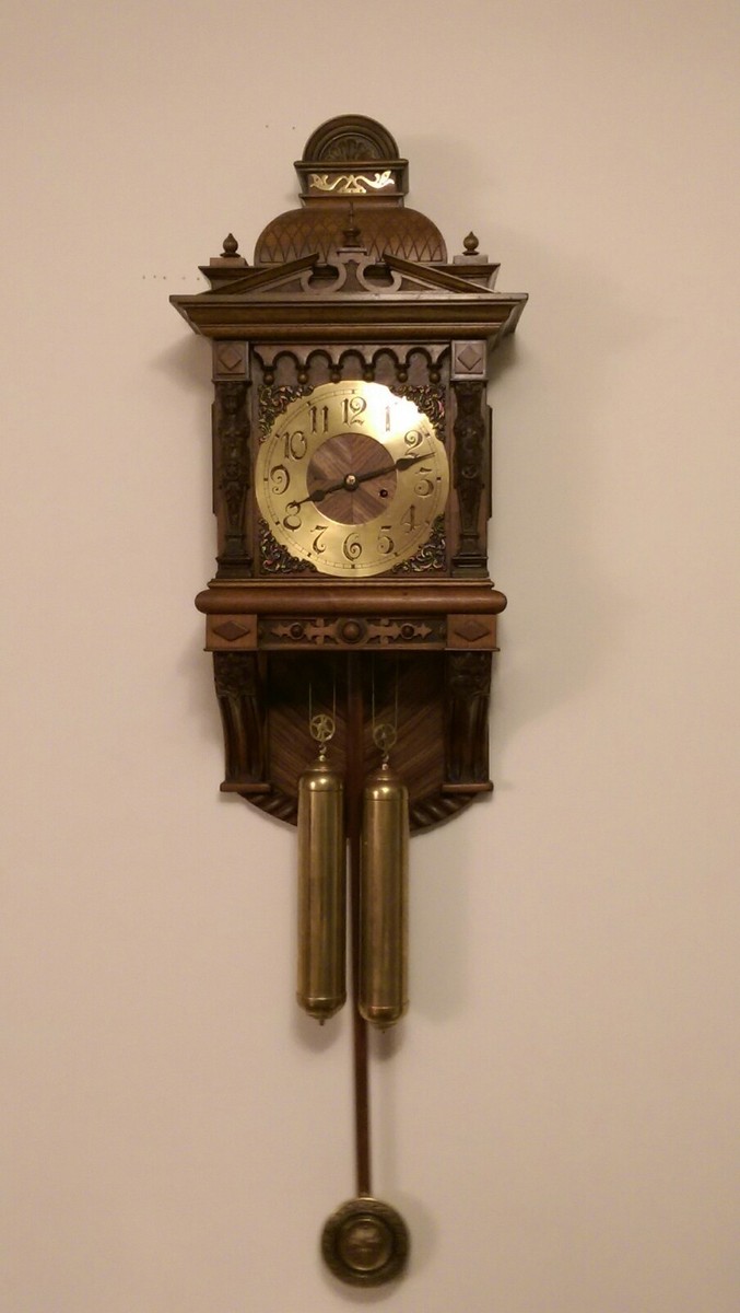 Ornate Lorenz Furtwängler & söhne LFS Wall Clock: working w/key | eBay