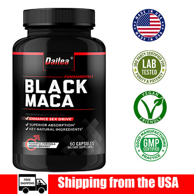 Superfood Black Maca - High Potency Maca 1000mg - 60 capsules