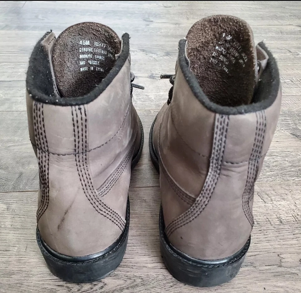 Timberland Nubuck Leather Boots Premium Waterproof Big Kids 4.5 M Gray (Women 6) - Image 4 of 4