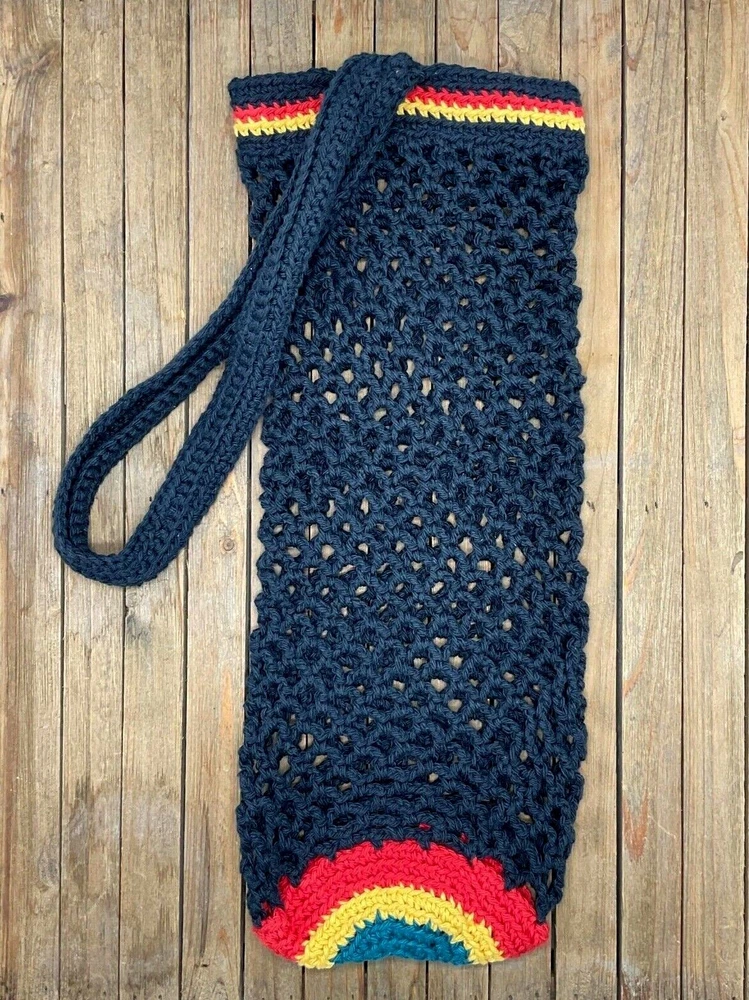 Yoga Mat Bag - Handmade Crochet Carrier for Pilates Gym Yogi  