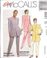 8681 UNCUT McCalls Pattern Misses Top Pull on Pants Easy SEWING OOP