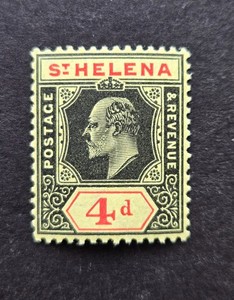 St. Helena Sc # 71 King Edward VII stamp, 1912, MLH, F/VF , lot # 88337