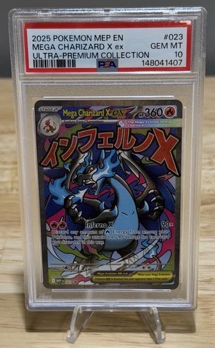New Listing2025 Pokemon Mega Charizard X ex 023 Ultra Premium Collection Promo PSA 10 Gem