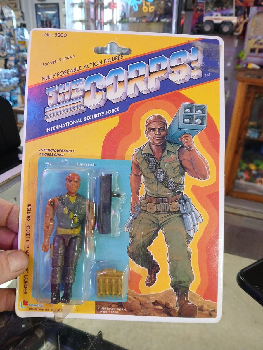 Vintage 1986 Lanard THE CORPS 'Junkyard' Action Figure 3.75